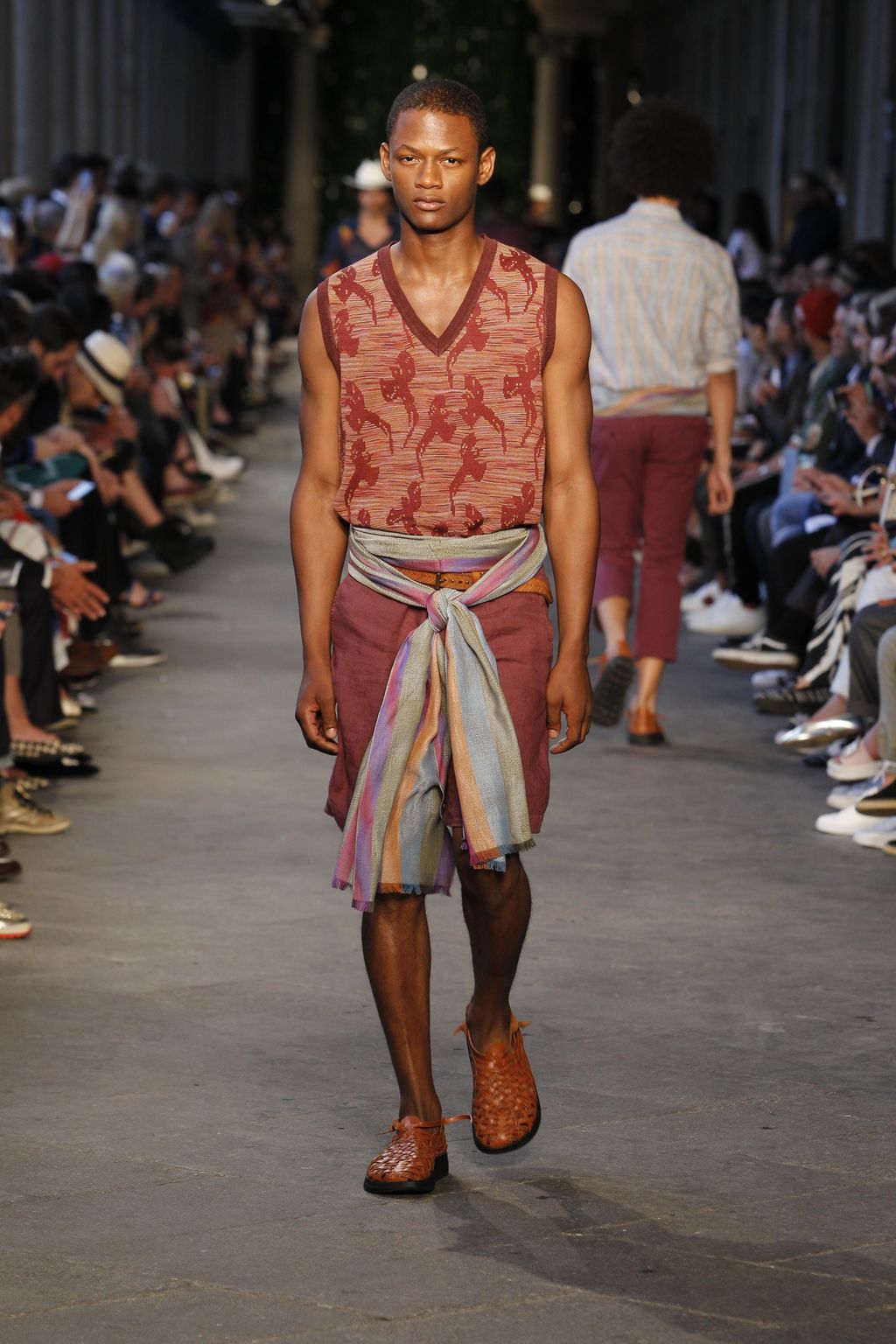 Fashion Week Milan Spring/Summer 2017 look 17 from the Missoni collection menswear