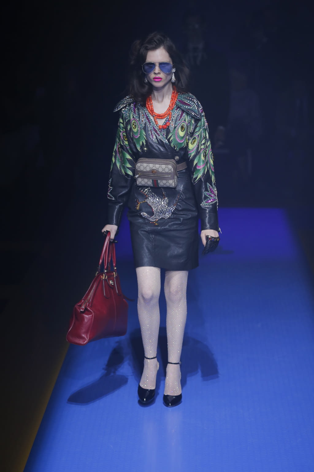 Fashion Week Milan Spring/Summer 2018 look 13 from the Gucci collection womenswear