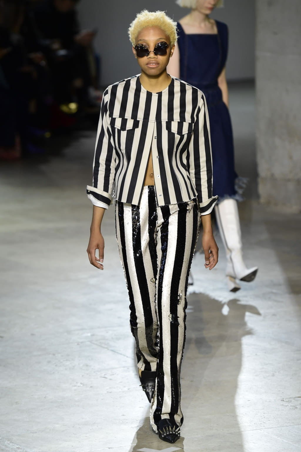 Fashion Week Paris Spring/Summer 2019 look 35 from the Marques' Almeida collection womenswear