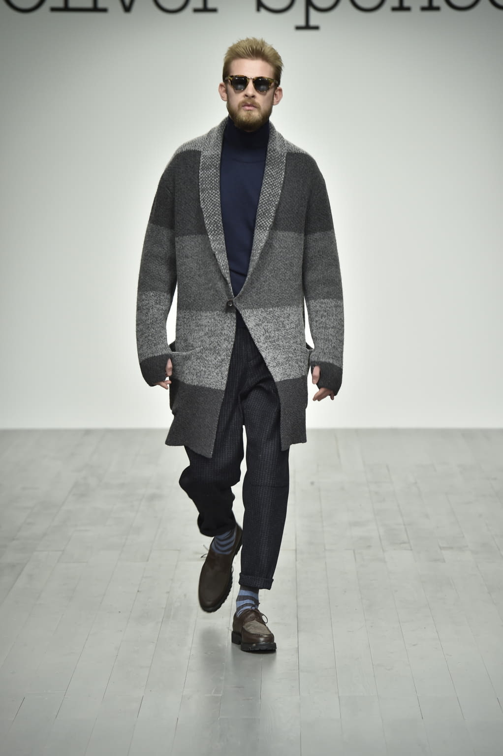 Fashion Week London Fall/Winter 2018 look 4 from the Oliver Spencer collection menswear