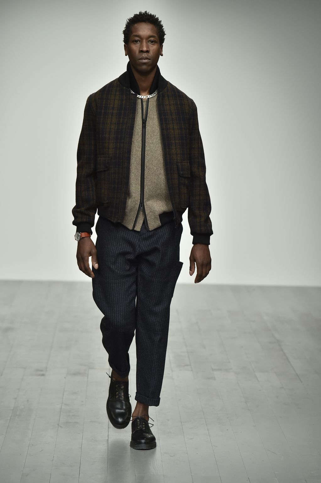Fashion Week London Fall/Winter 2018 look 23 from the Oliver Spencer collection menswear