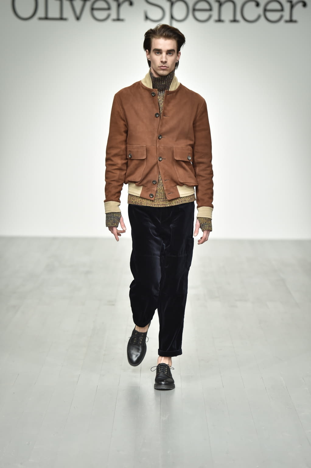 Fashion Week London Fall/Winter 2018 look 26 from the Oliver Spencer collection menswear