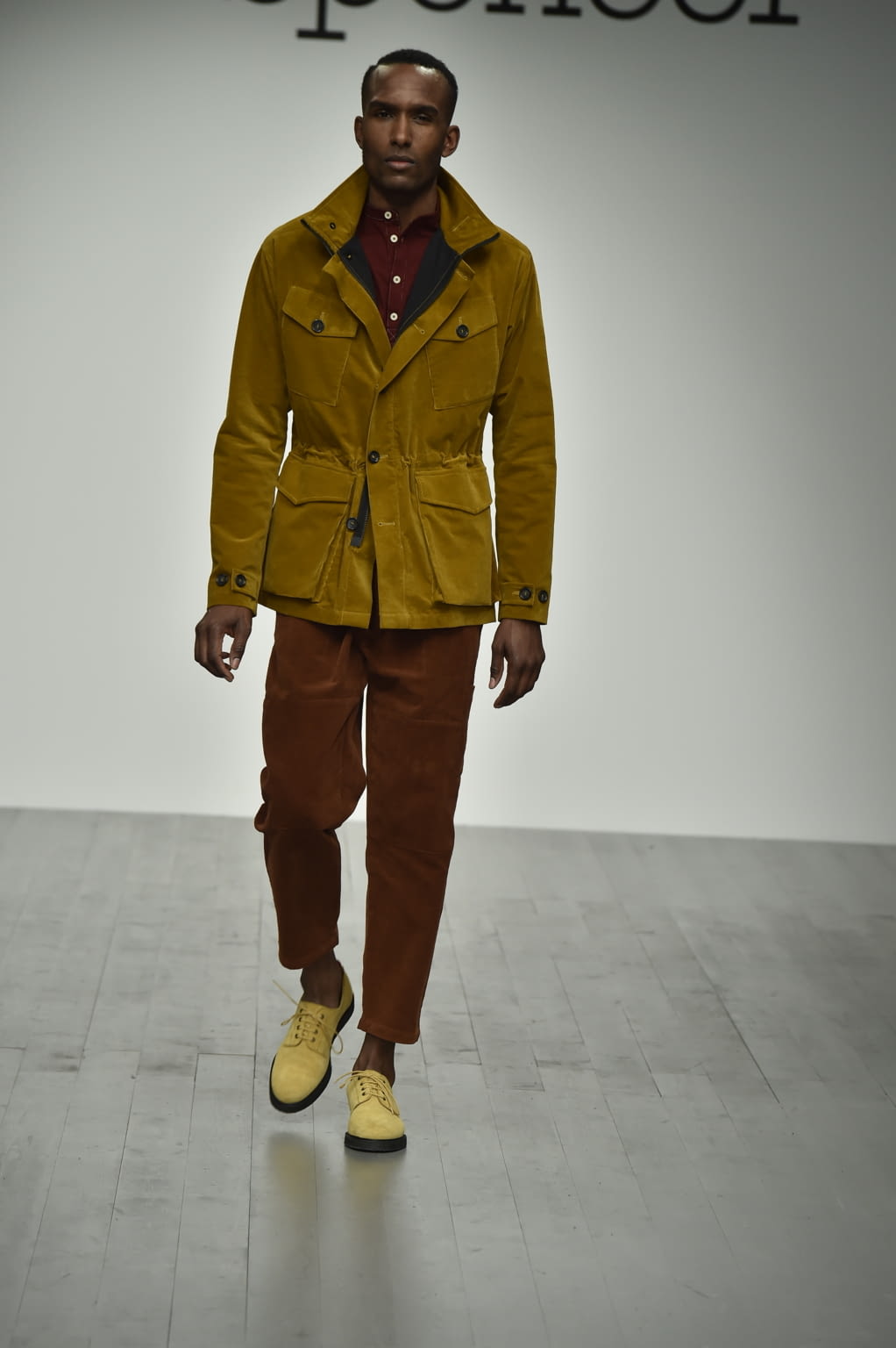 Fashion Week London Fall/Winter 2018 look 30 from the Oliver Spencer collection menswear