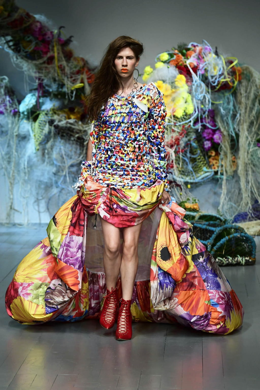 Fashion Week London Spring/Summer 2019 look 35 from the Fyodor Golan collection womenswear