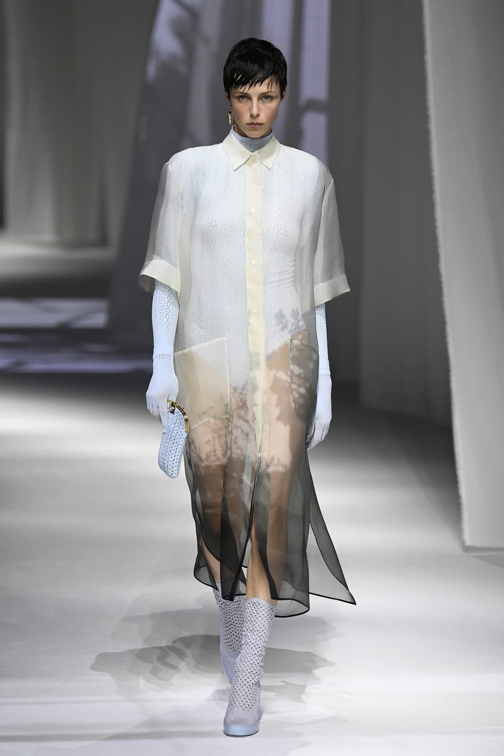 Fashion Week Milan Spring/Summer 2021 look 1 from the Fendi collection womenswear