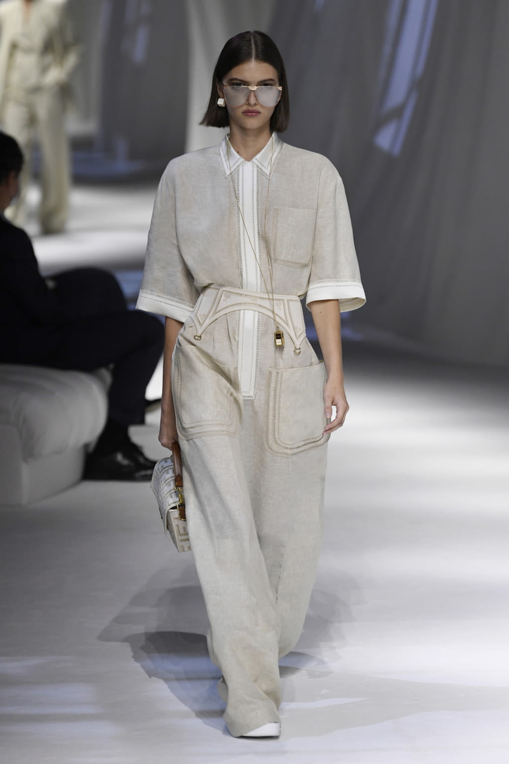 Fashion Week Milan Spring/Summer 2021 look 14 from the Fendi collection womenswear