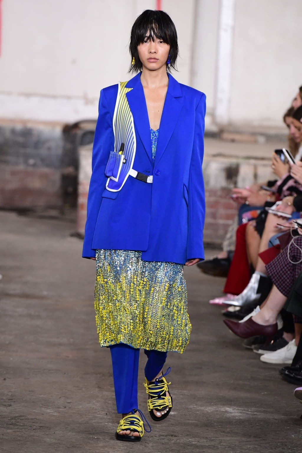 Fashion Week London Spring/Summer 2019 look 12 from the House of Holland collection 女装