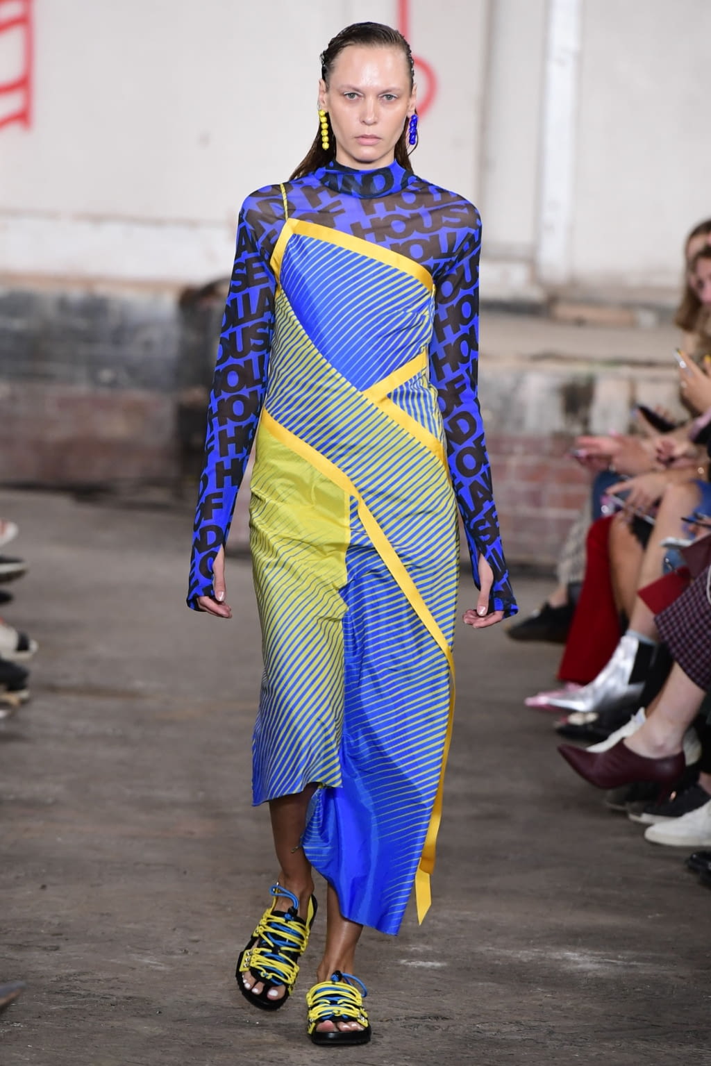 Fashion Week London Spring/Summer 2019 look 13 from the House of Holland collection womenswear