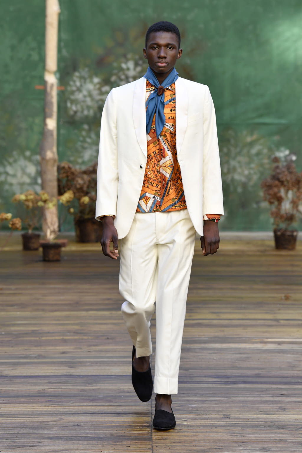 Fashion Week Paris Fall/Winter 2020 look 4 from the Bode collection menswear