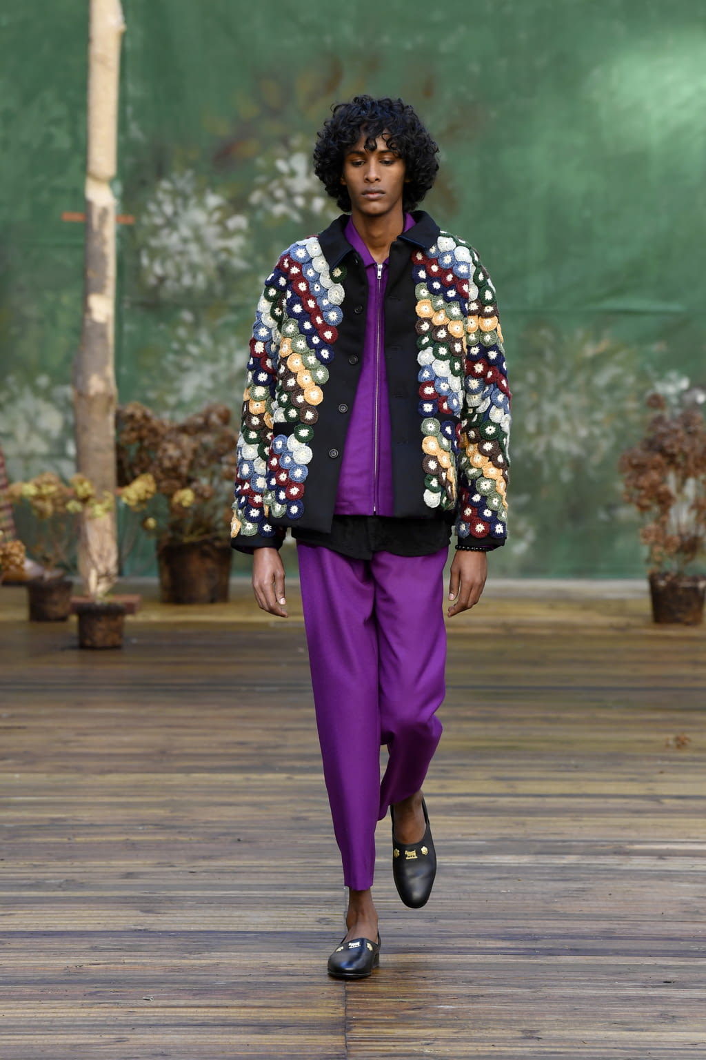 Fashion Week Paris Fall/Winter 2020 look 10 de la collection Bode menswear