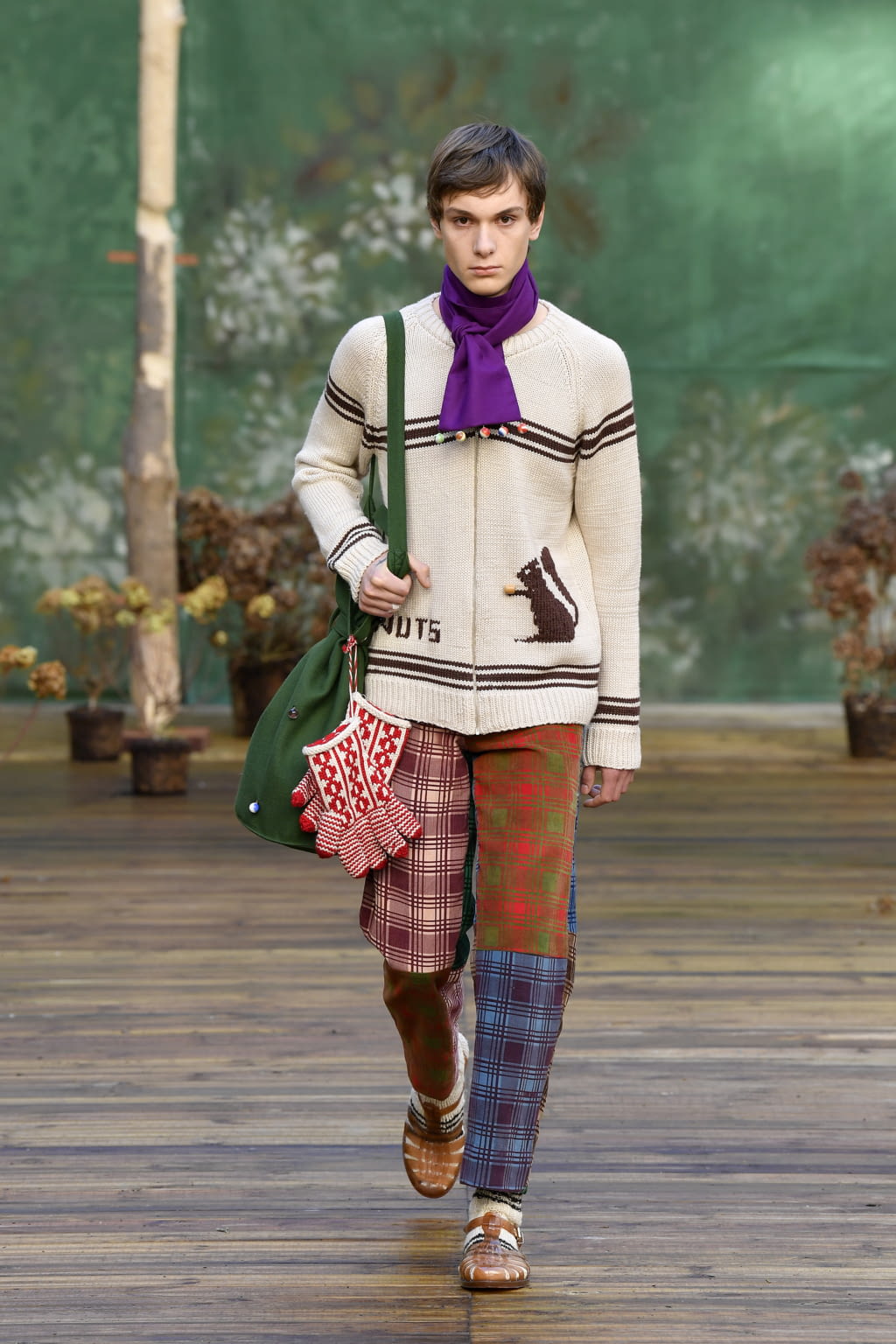 Fashion Week Paris Fall/Winter 2020 look 13 from the Bode collection menswear