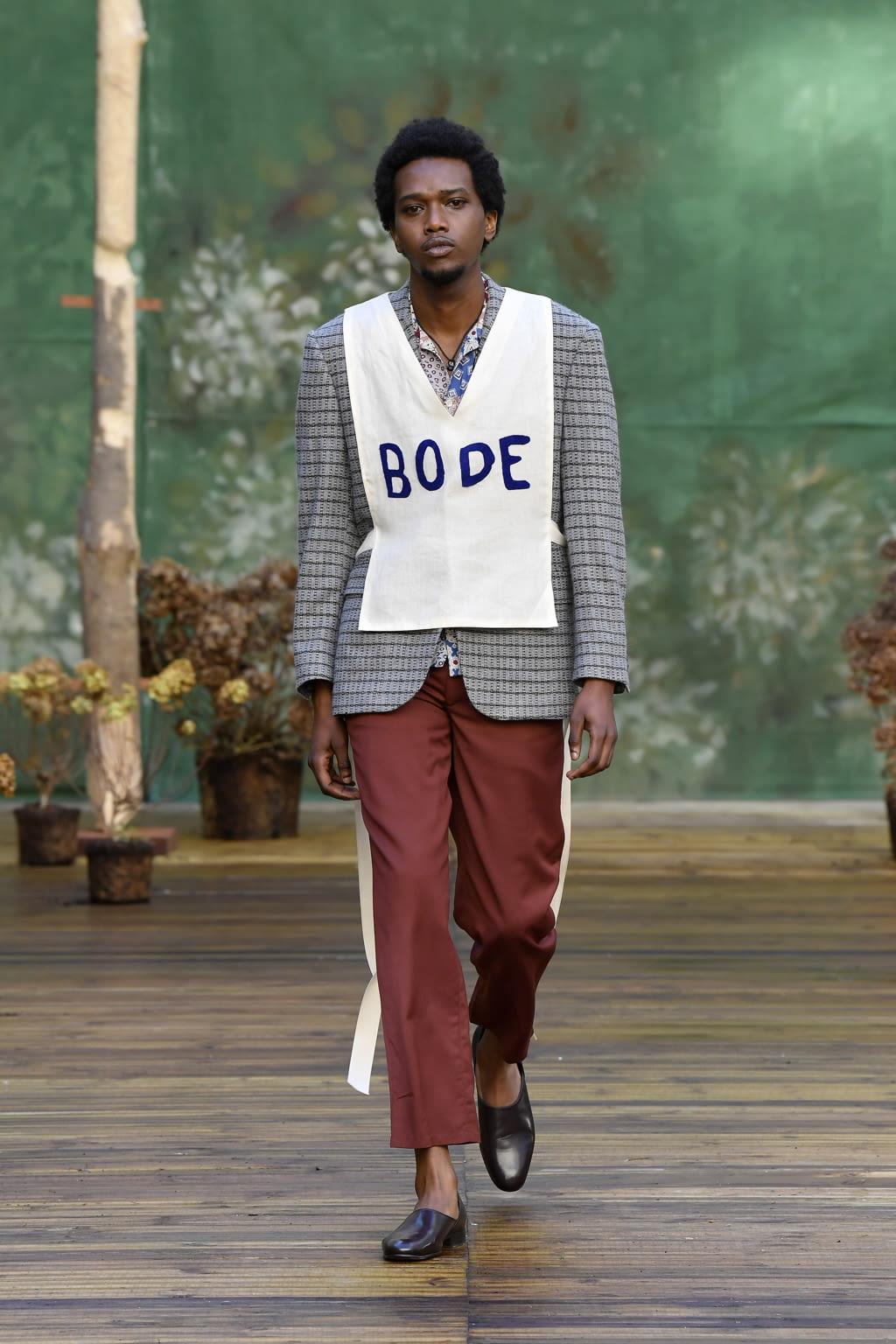 Fashion Week Paris Fall/Winter 2020 look 18 de la collection Bode menswear