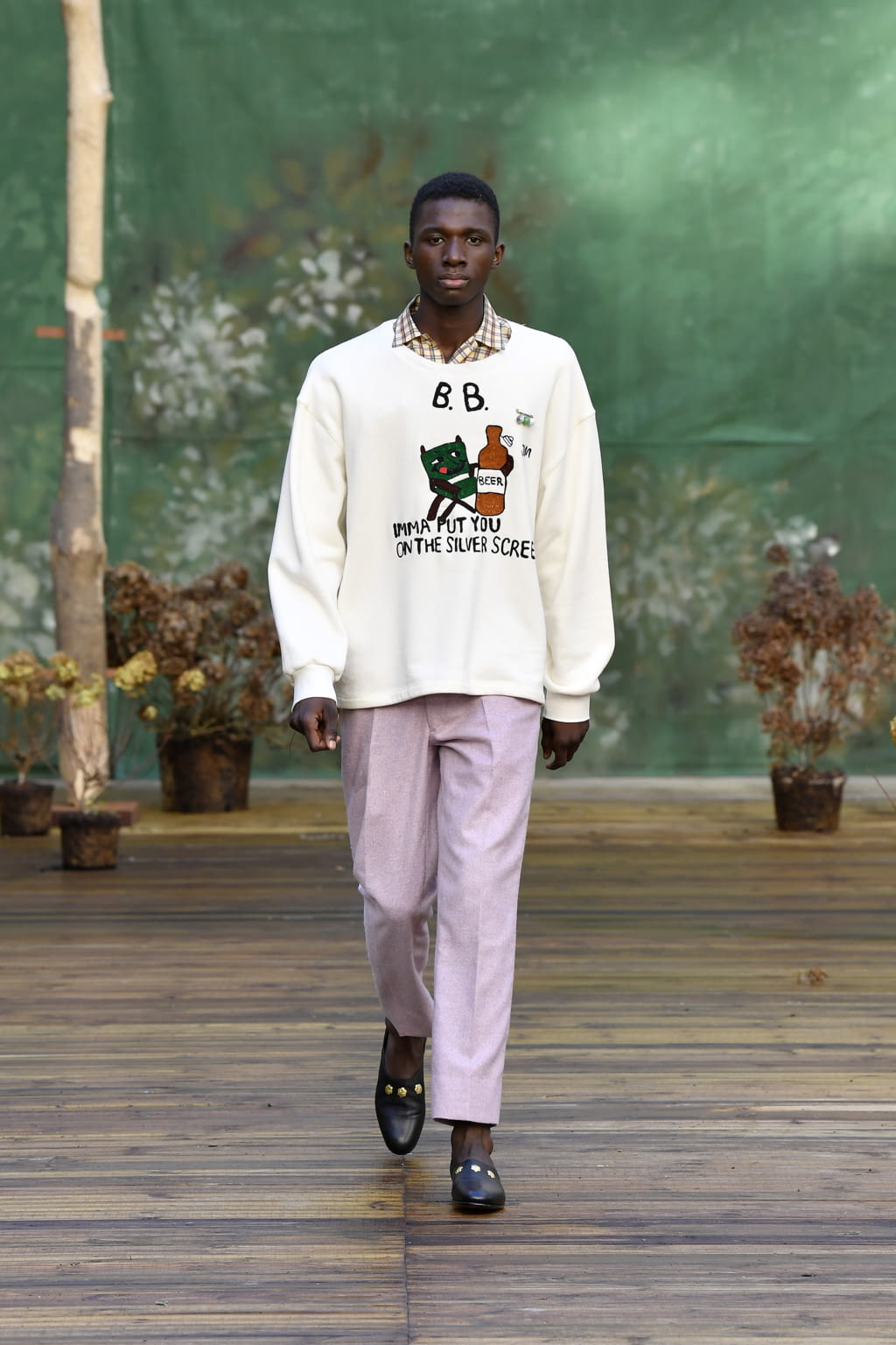 Fashion Week Paris Fall/Winter 2020 look 23 from the Bode collection 男装