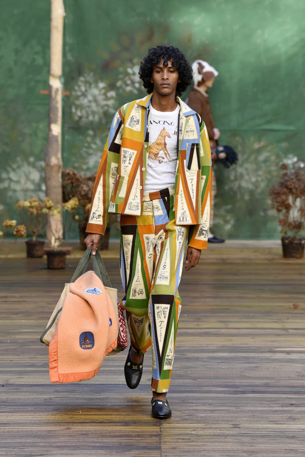 Fashion Week Paris Fall/Winter 2020 look 29 de la collection Bode menswear