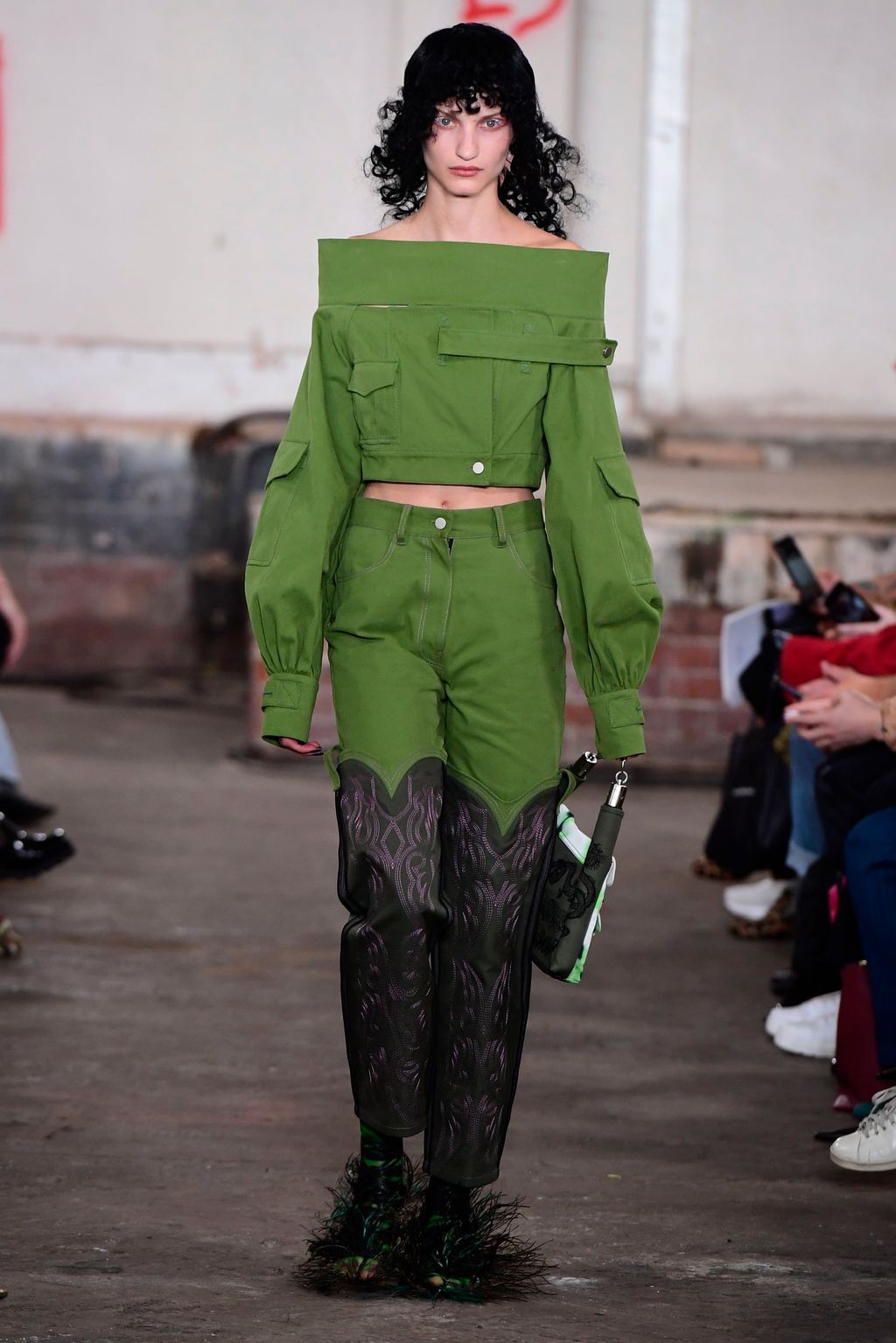 Fashion Week London Spring/Summer 2019 look 40 from the Fashion East collection womenswear