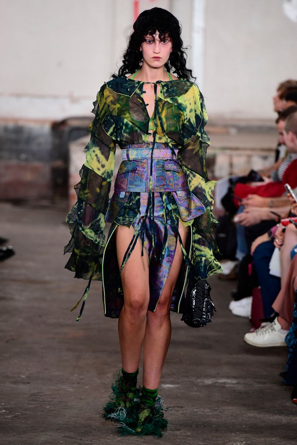 Fashion Week London Spring/Summer 2019 look 42 from the Fashion East collection 女装