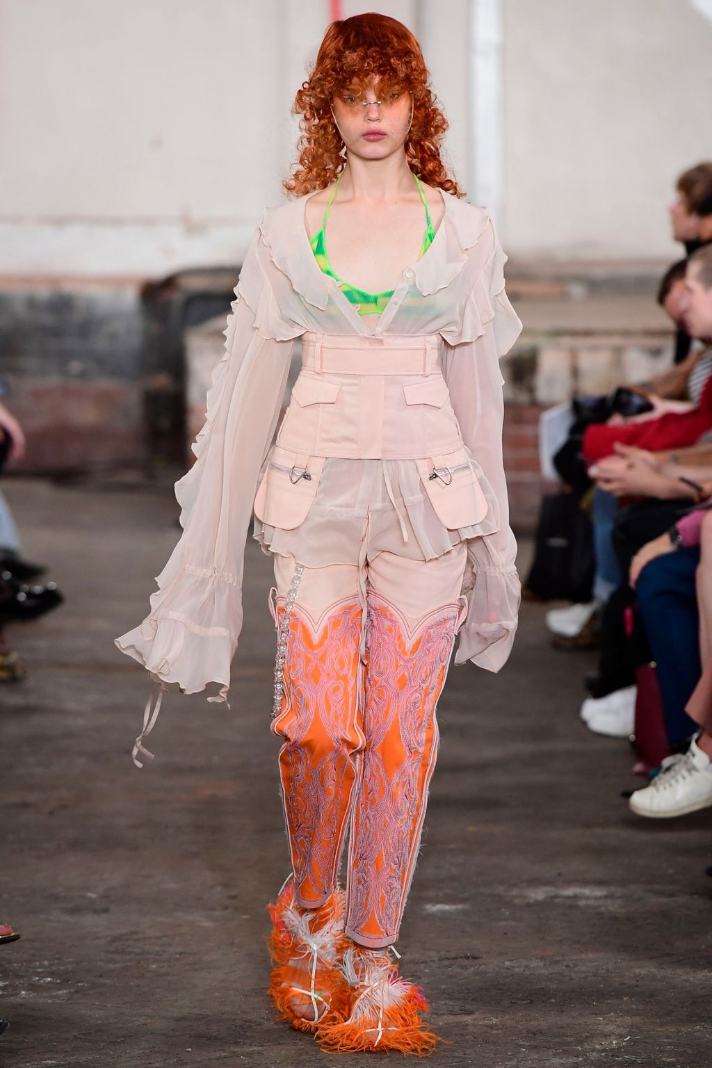 Fashion Week London Spring/Summer 2019 look 44 from the Fashion East collection womenswear