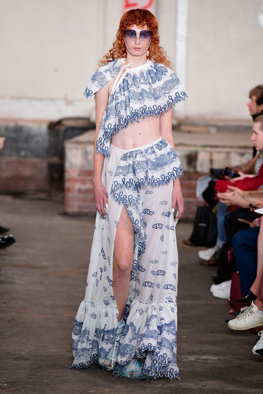 Fashion Week London Spring/Summer 2019 look 50 from the Fashion East collection 女装