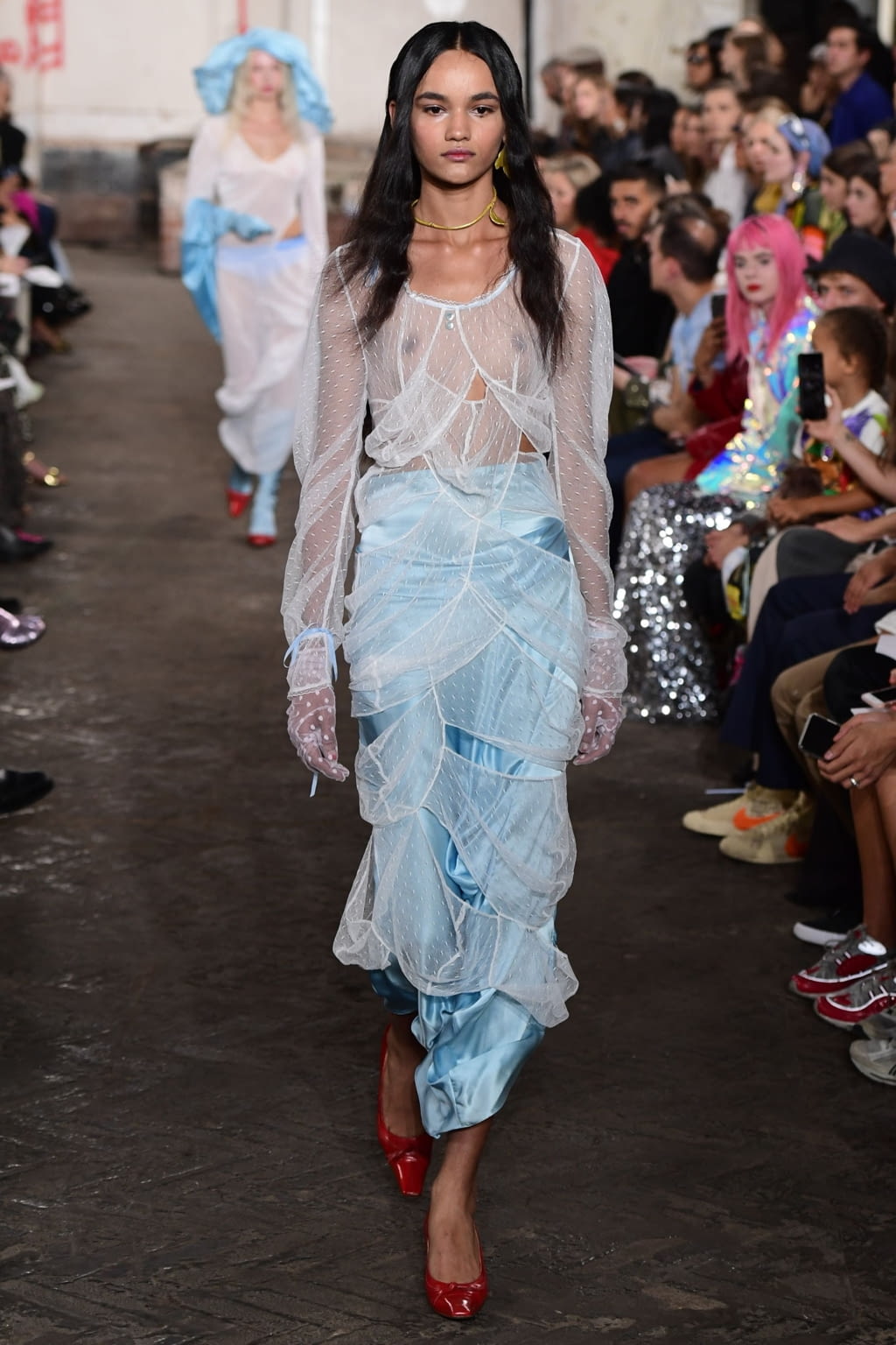 Fashion Week London Spring/Summer 2019 look 25 from the Fashion East collection womenswear