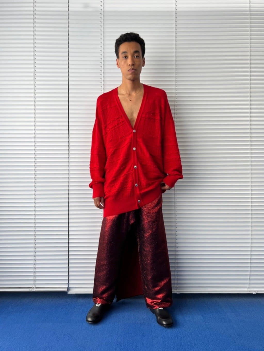 Fashion Week Paris Fall/Winter 2022 look 10 de la collection Sulvam menswear