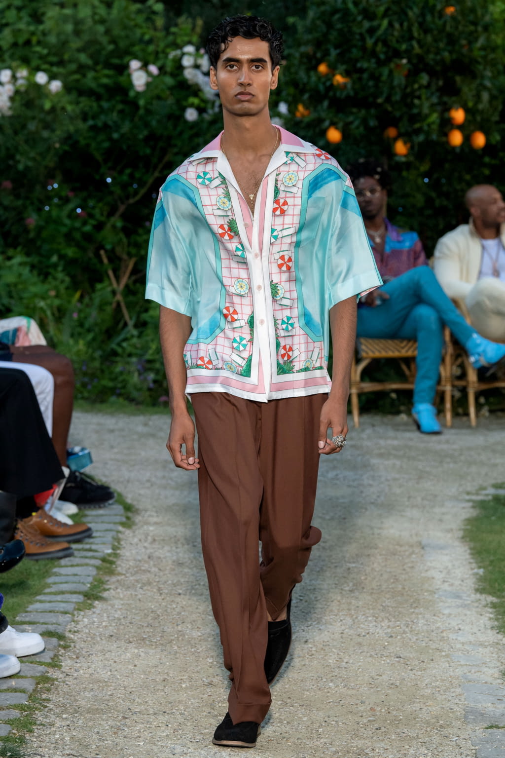 Fashion Week Paris Spring/Summer 2020 look 12 from the Casablanca collection menswear