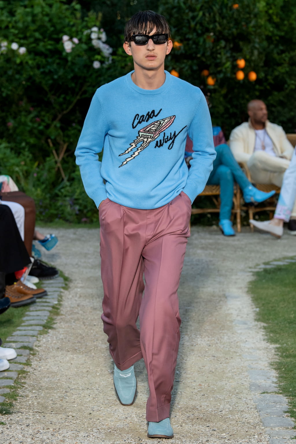 Fashion Week Paris Spring/Summer 2020 look 13 from the Casablanca collection 男装