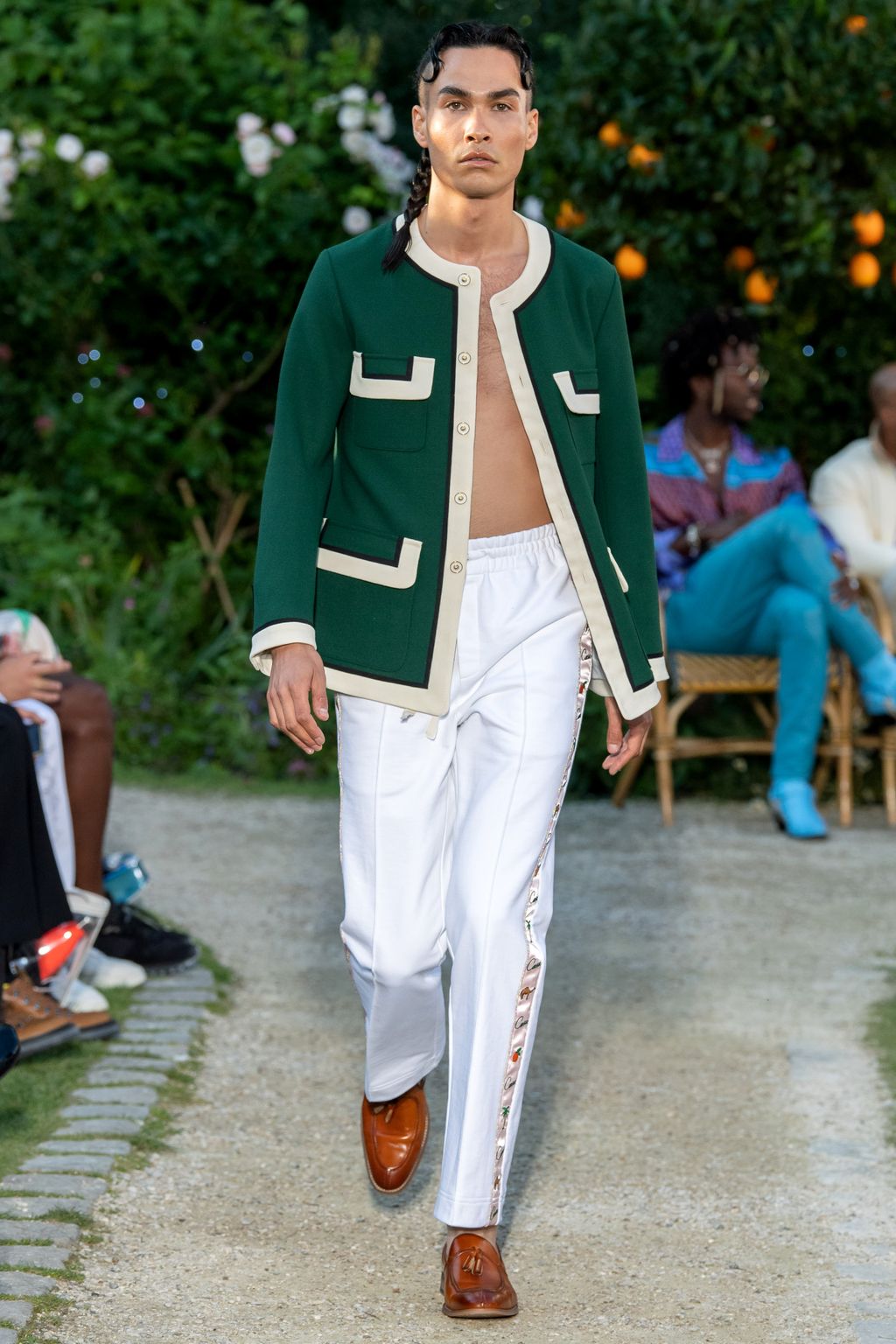 Fashion Week Paris Spring/Summer 2020 look 40 from the Casablanca collection menswear