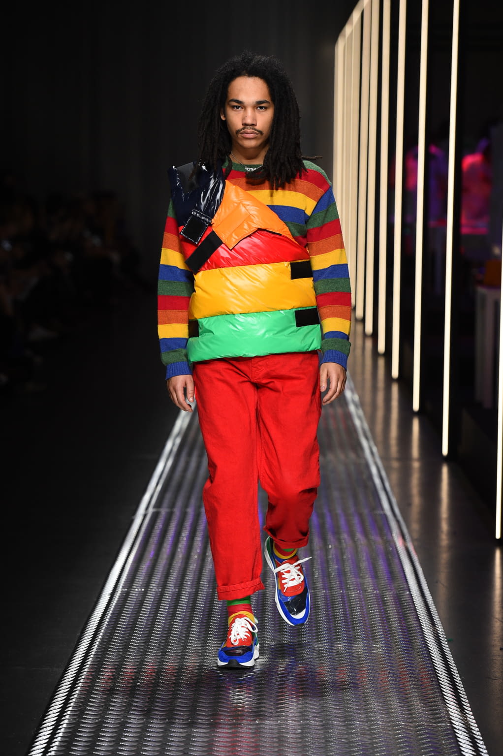 Fashion Week Milan Fall/Winter 2019 look 4 from the BENETTON x JEAN-CHARLES DE CASTELBAJAC collection 女装