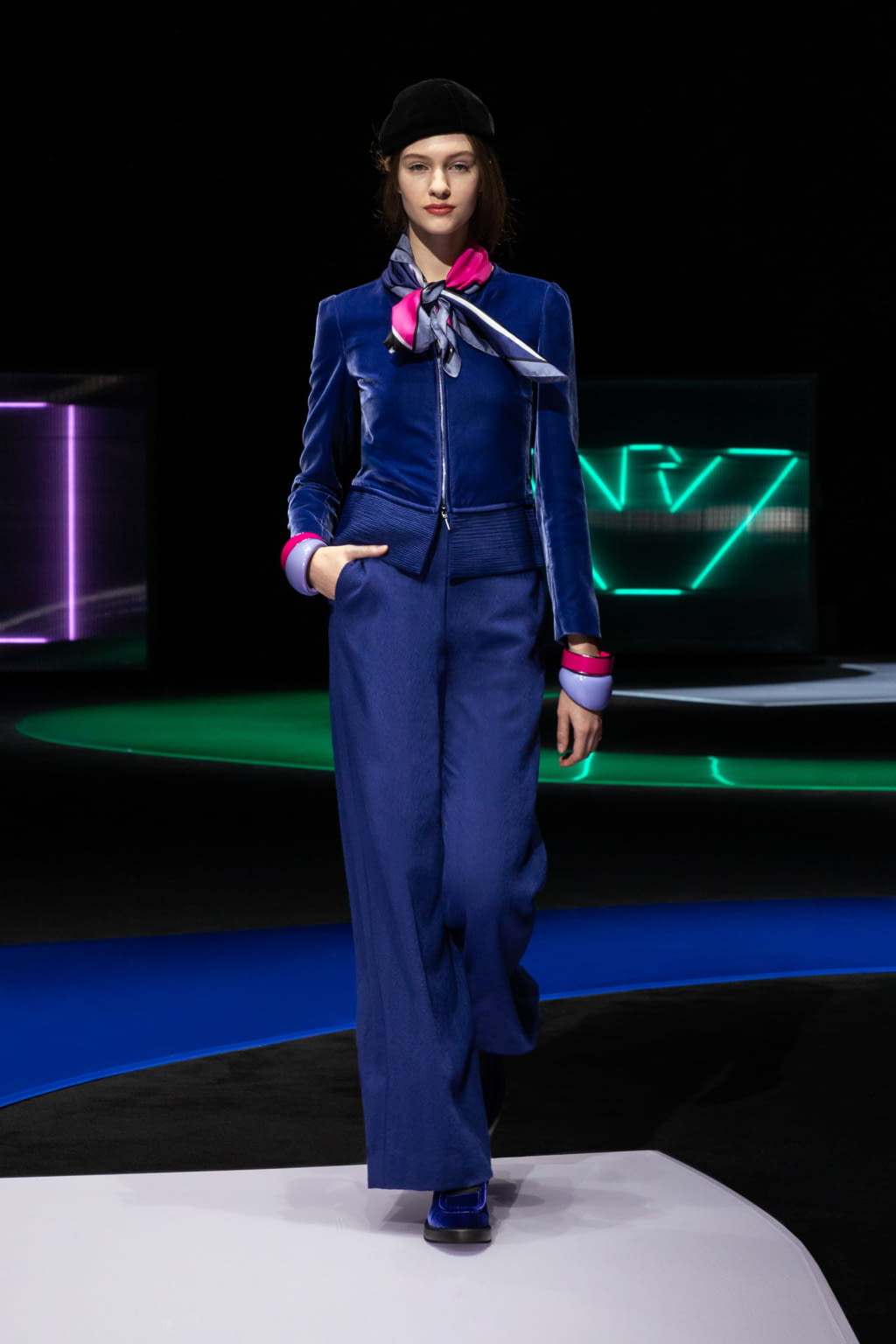 Fashion Week Milan Fall/Winter 2021 look 5 from the Emporio Armani collection womenswear