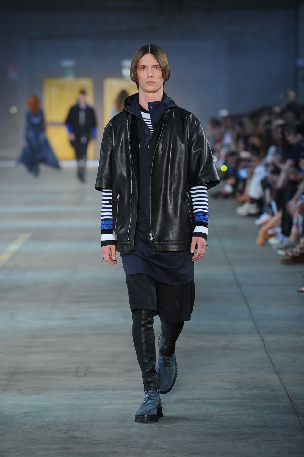 Fashion Week Milan Spring/Summer 2018 look 5 from the Diesel Black Gold collection menswear