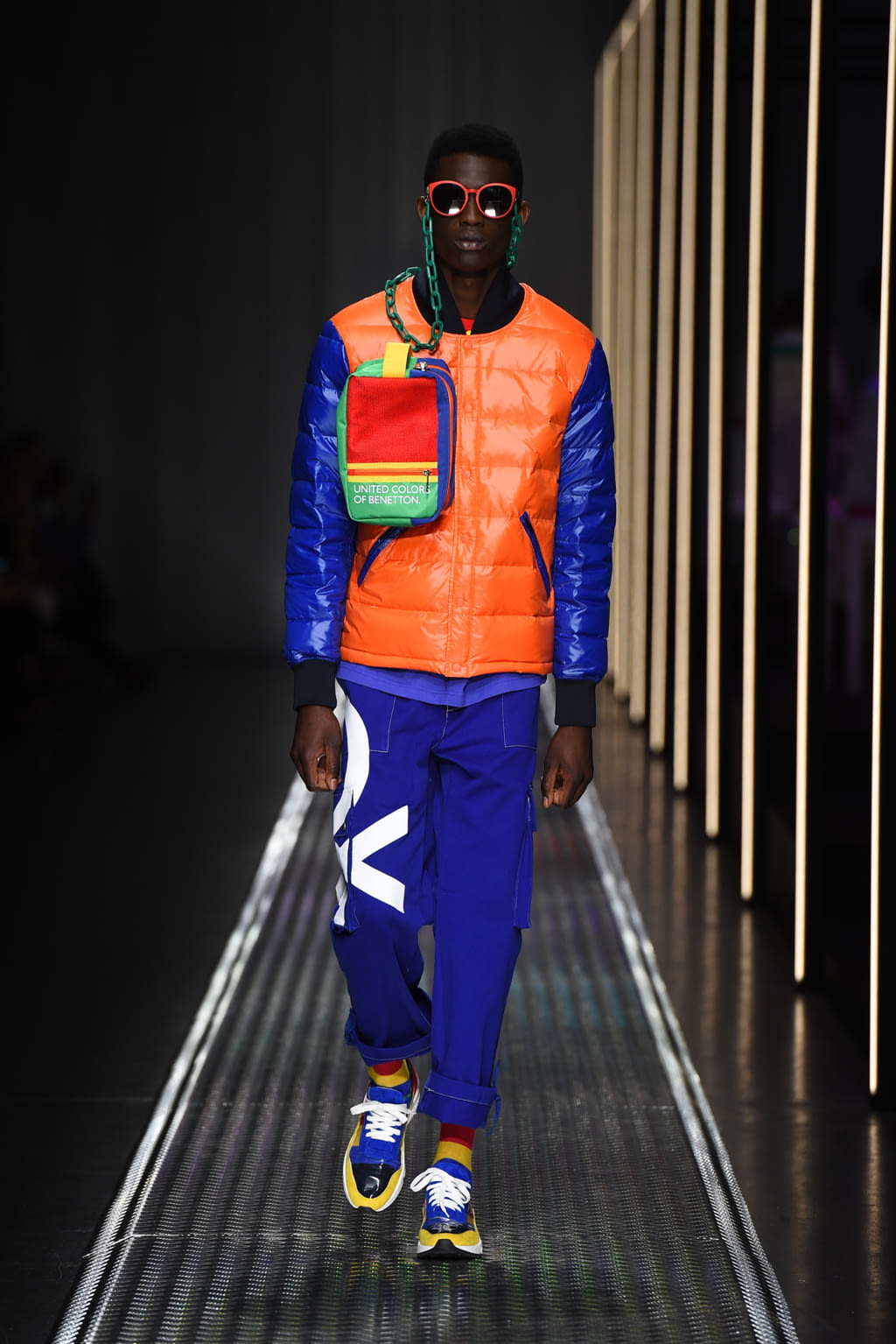 Fashion Week Milan Fall/Winter 2019 look 7 from the BENETTON x JEAN-CHARLES DE CASTELBAJAC collection 女装