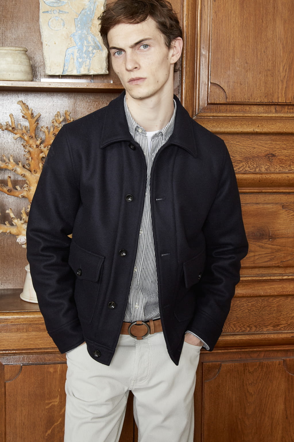 Fashion Week Paris Fall/Winter 2021 look 9 from the Officine Générale collection menswear