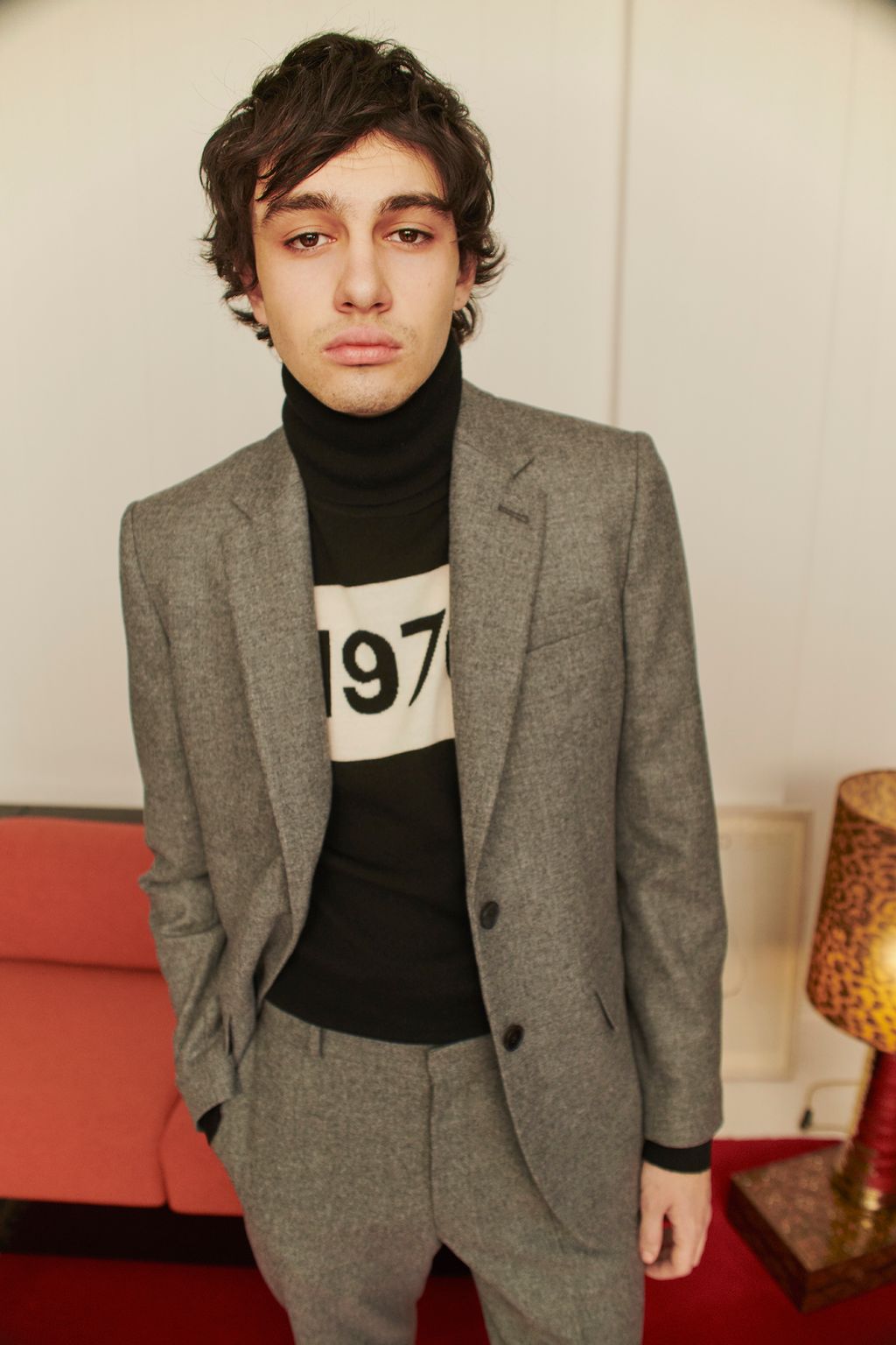 Fashion Week London Fall/Winter 2018 look 1 from the Bella Freud collection menswear
