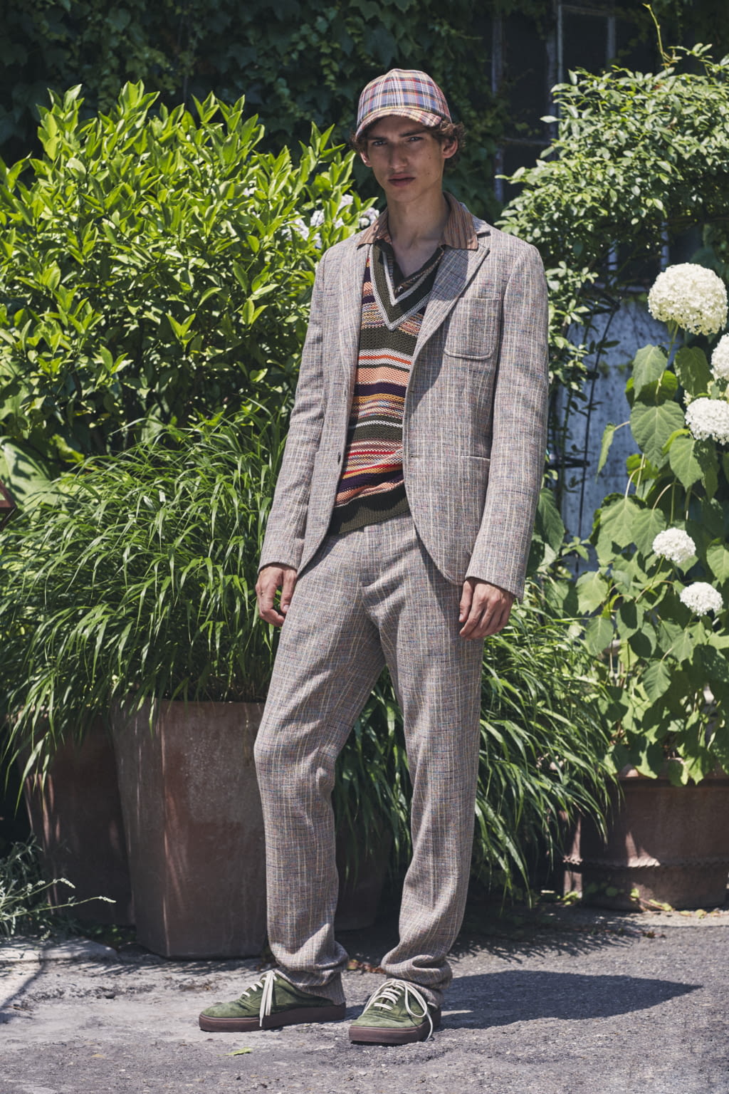Fashion Week Milan Spring/Summer 2018 look 1 from the Missoni collection menswear