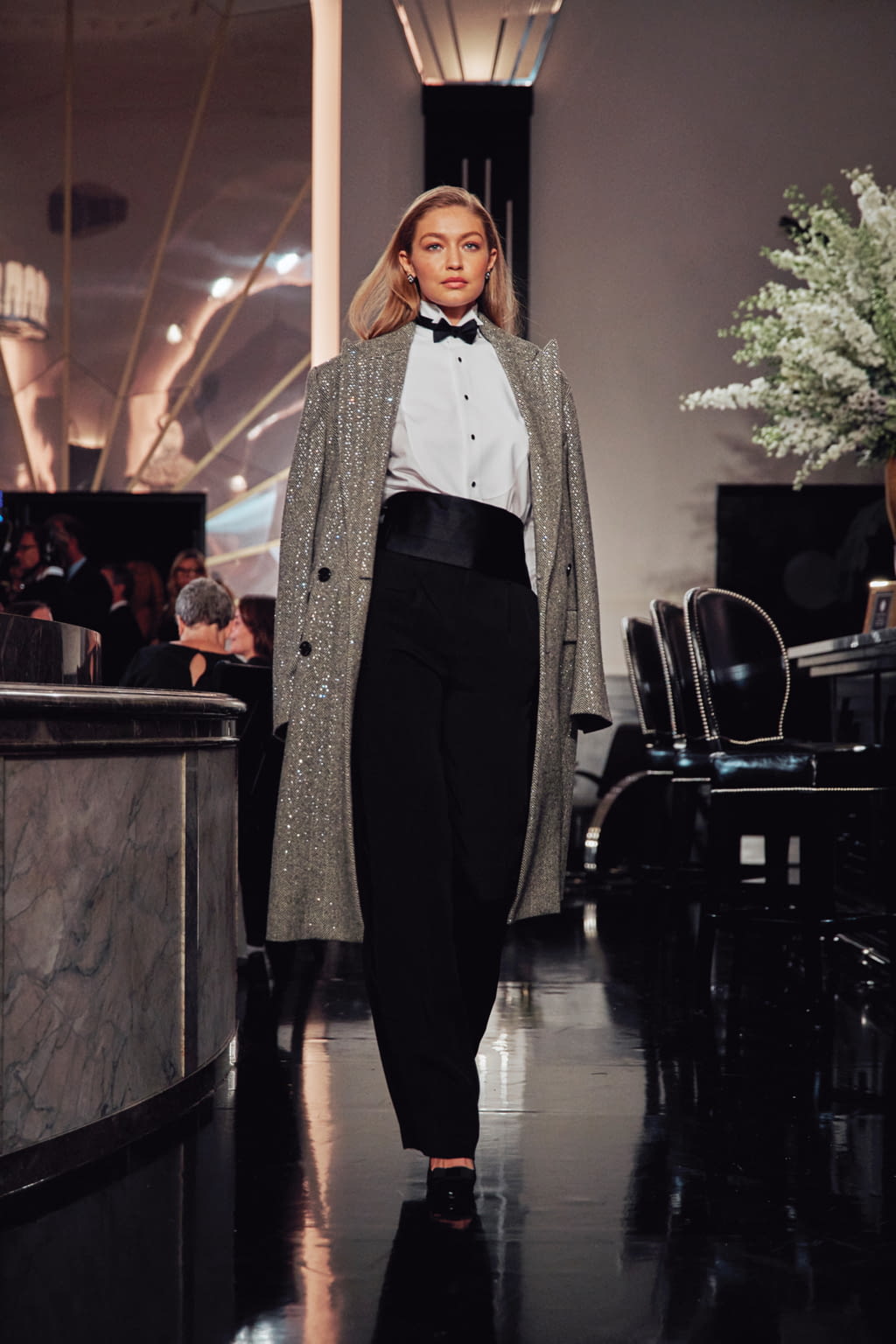 Fashion Week New York Fall/Winter 2019 look 1 de la collection Ralph Lauren womenswear