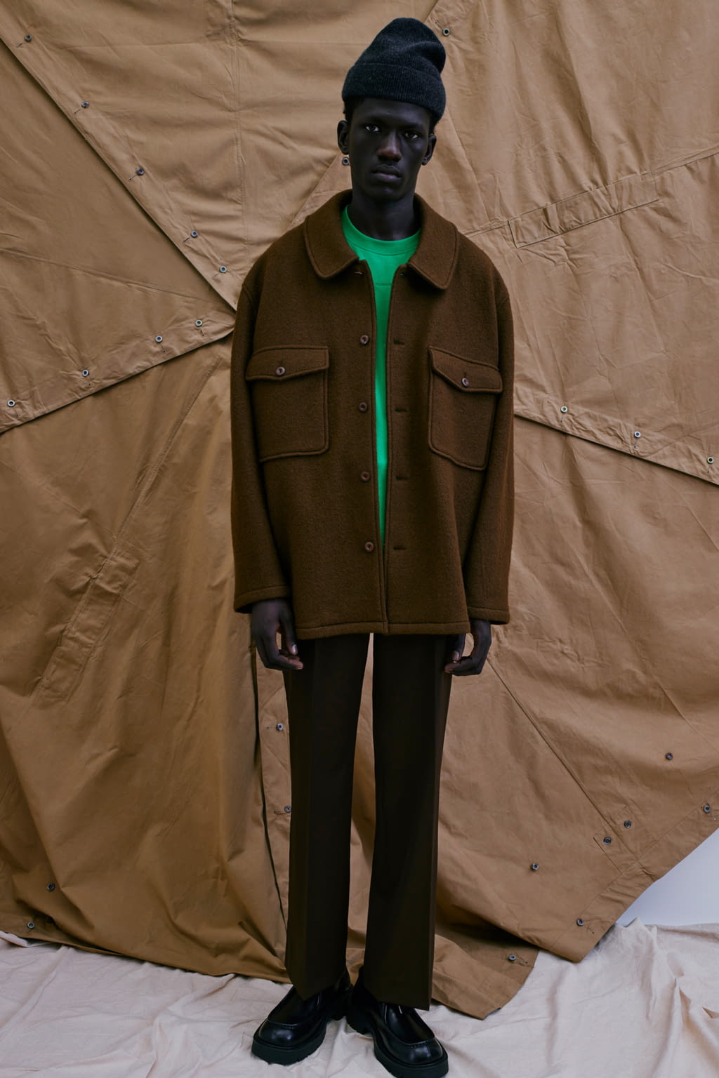 Fashion Week Paris Fall/Winter 2022 look 10 from the Sandro collection 男装