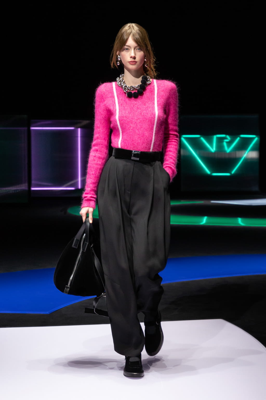 Fashion Week Milan Fall/Winter 2021 look 11 from the Emporio Armani collection womenswear