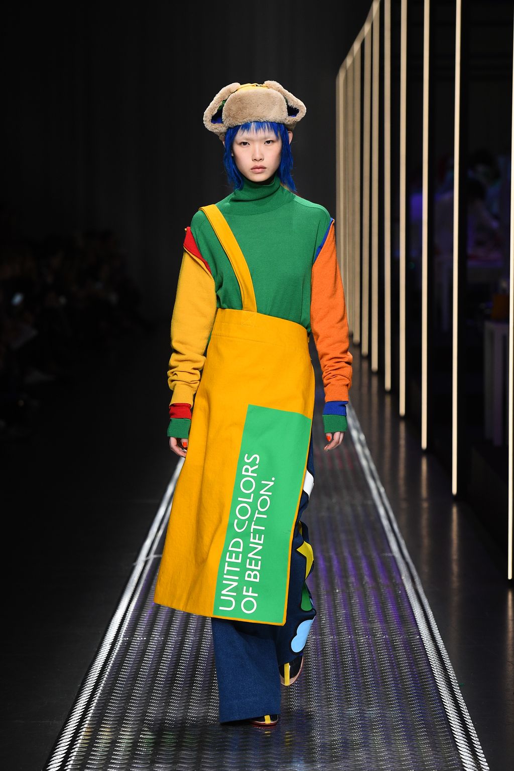 Fashion Week Milan Fall/Winter 2019 look 15 de la collection BENETTON x JEAN-CHARLES DE CASTELBAJAC womenswear
