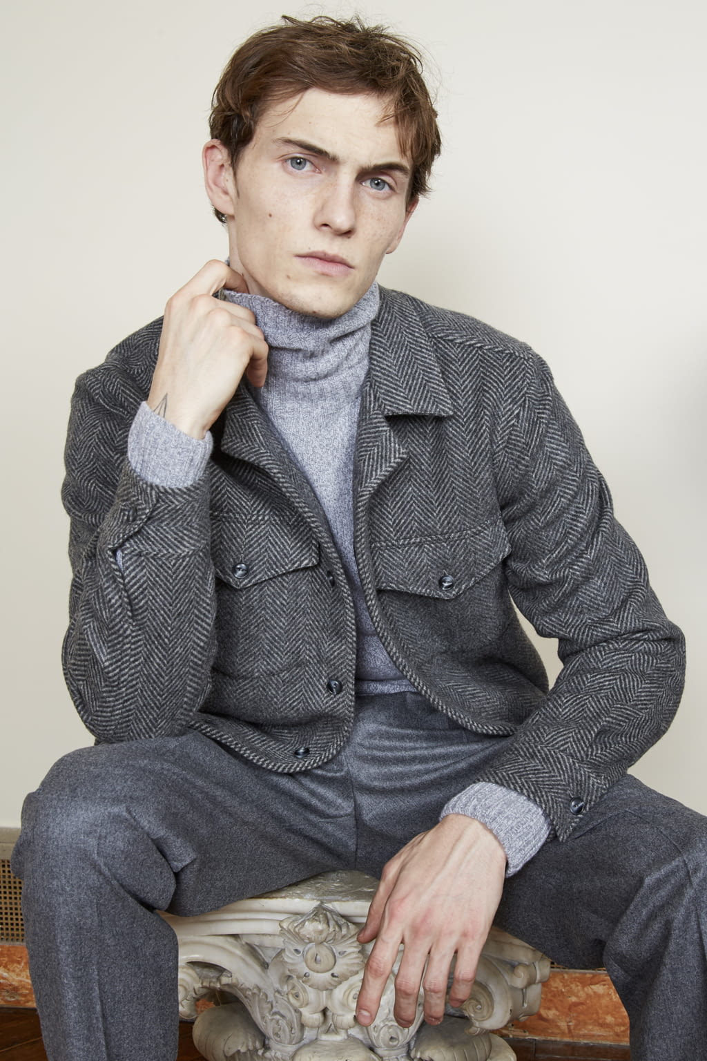 Fashion Week Paris Fall/Winter 2021 look 14 from the Officine Générale collection menswear