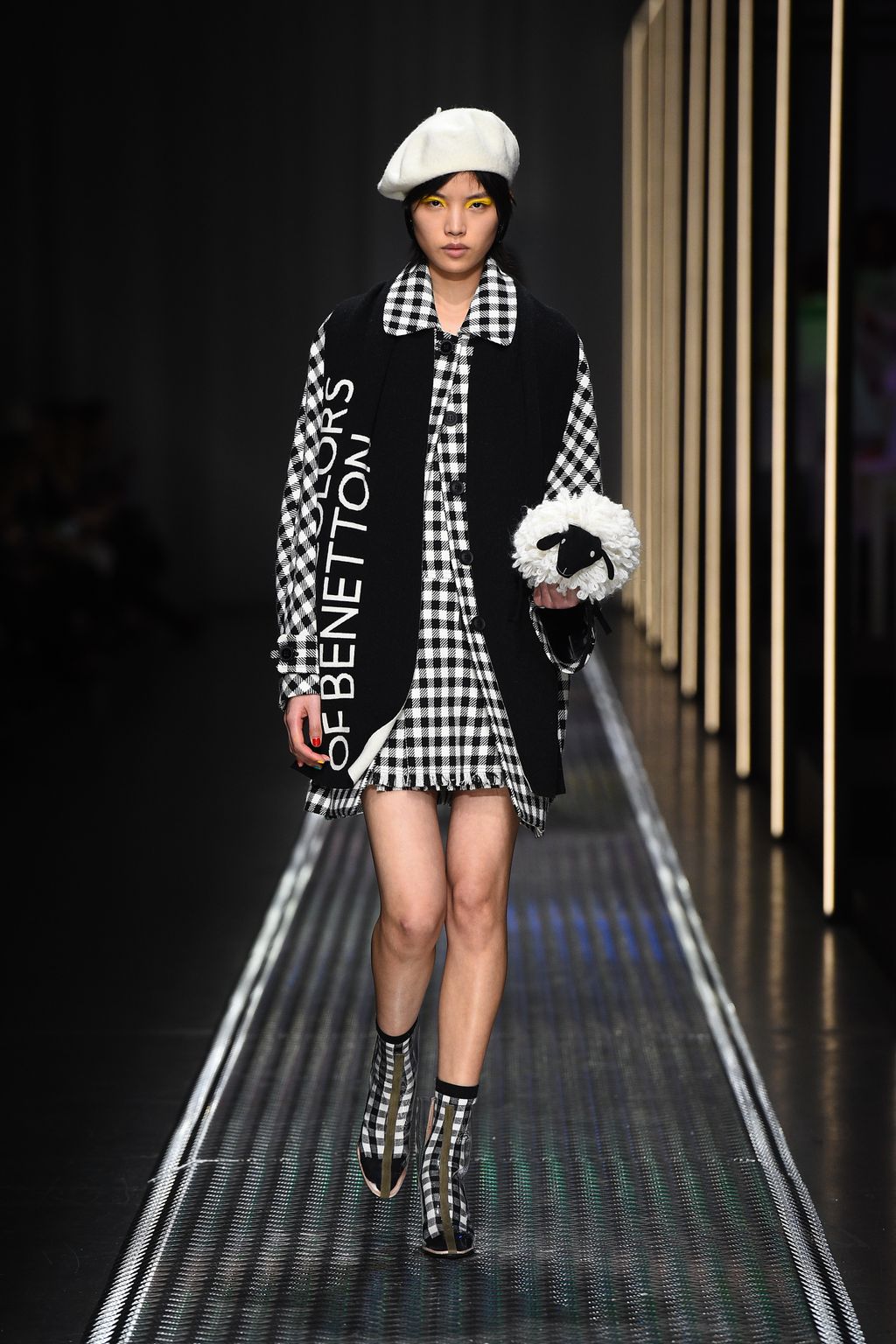 Fashion Week Milan Fall/Winter 2019 look 16 de la collection BENETTON x JEAN-CHARLES DE CASTELBAJAC womenswear