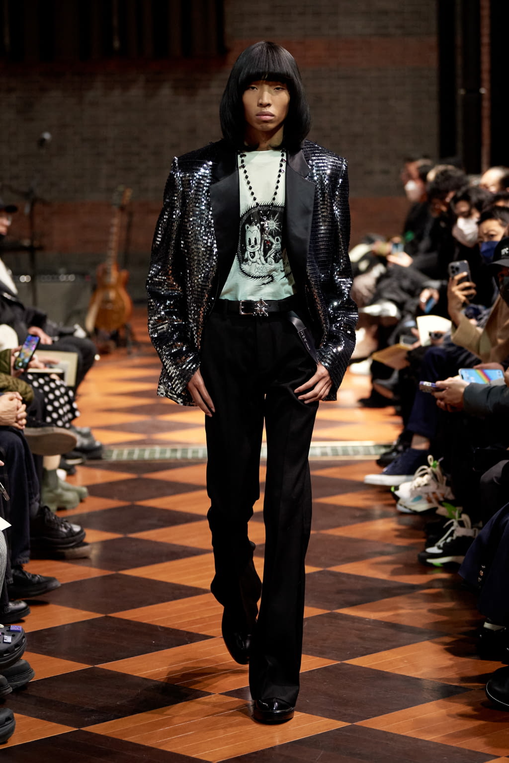 Fashion Week Paris Fall/Winter 2022 look 16 from the Sankuanz collection menswear