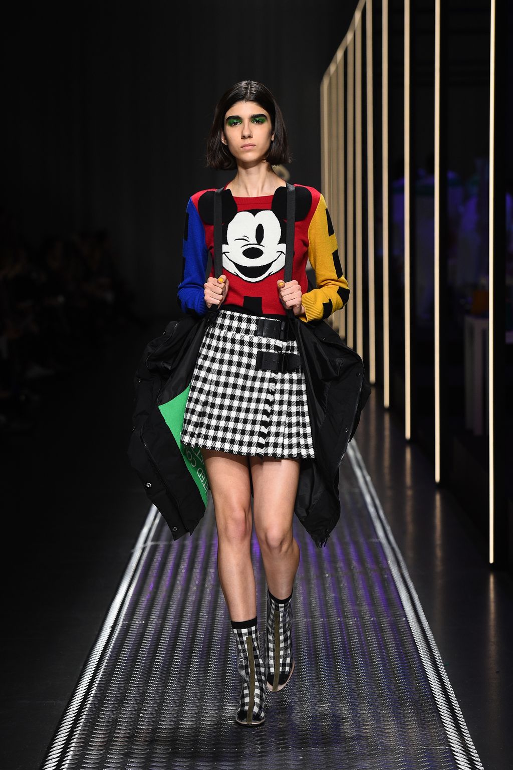 Fashion Week Milan Fall/Winter 2019 look 19 from the BENETTON x JEAN-CHARLES DE CASTELBAJAC collection womenswear