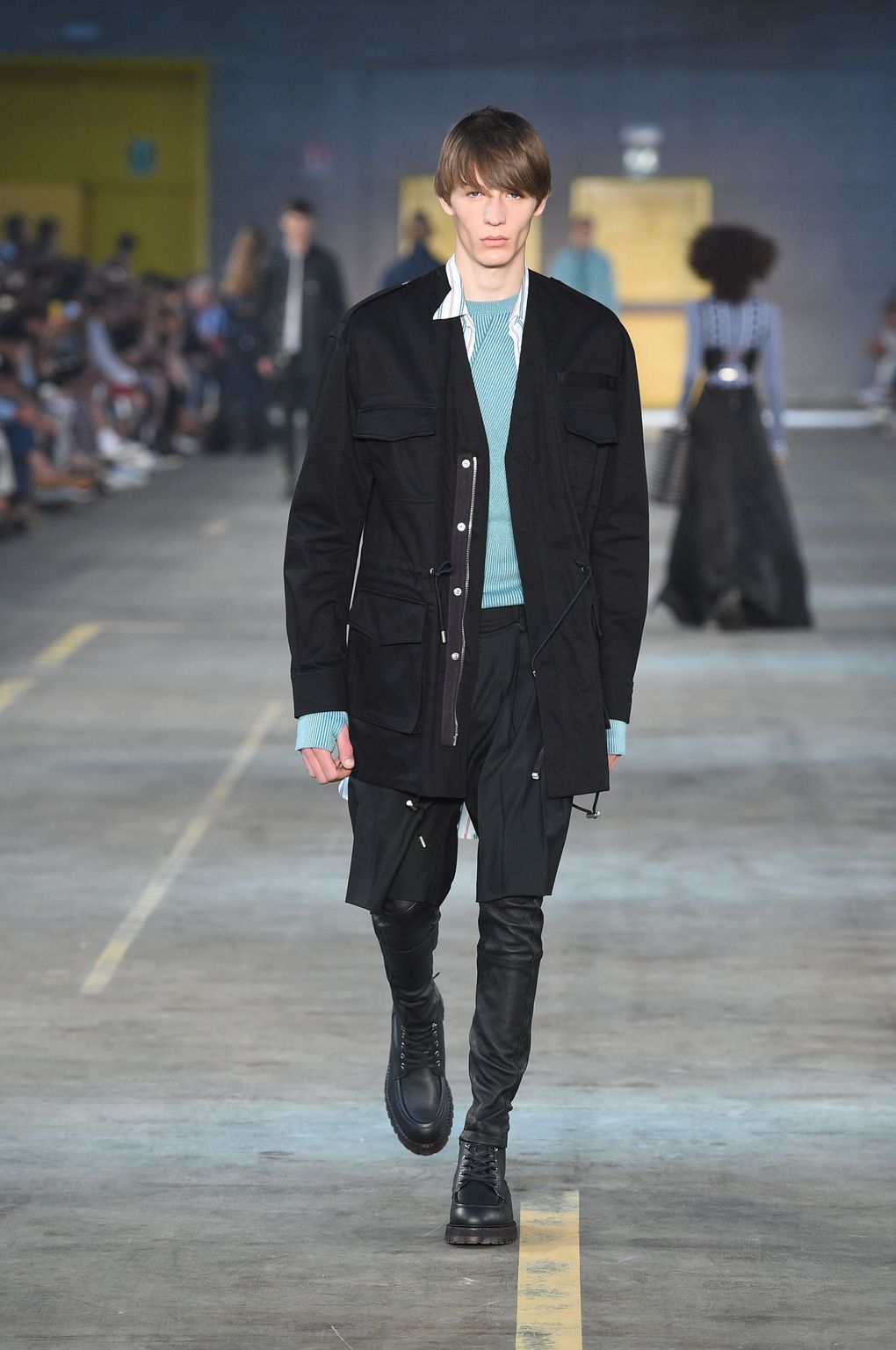 Fashion Week Milan Spring/Summer 2018 look 19 from the Diesel Black Gold collection menswear