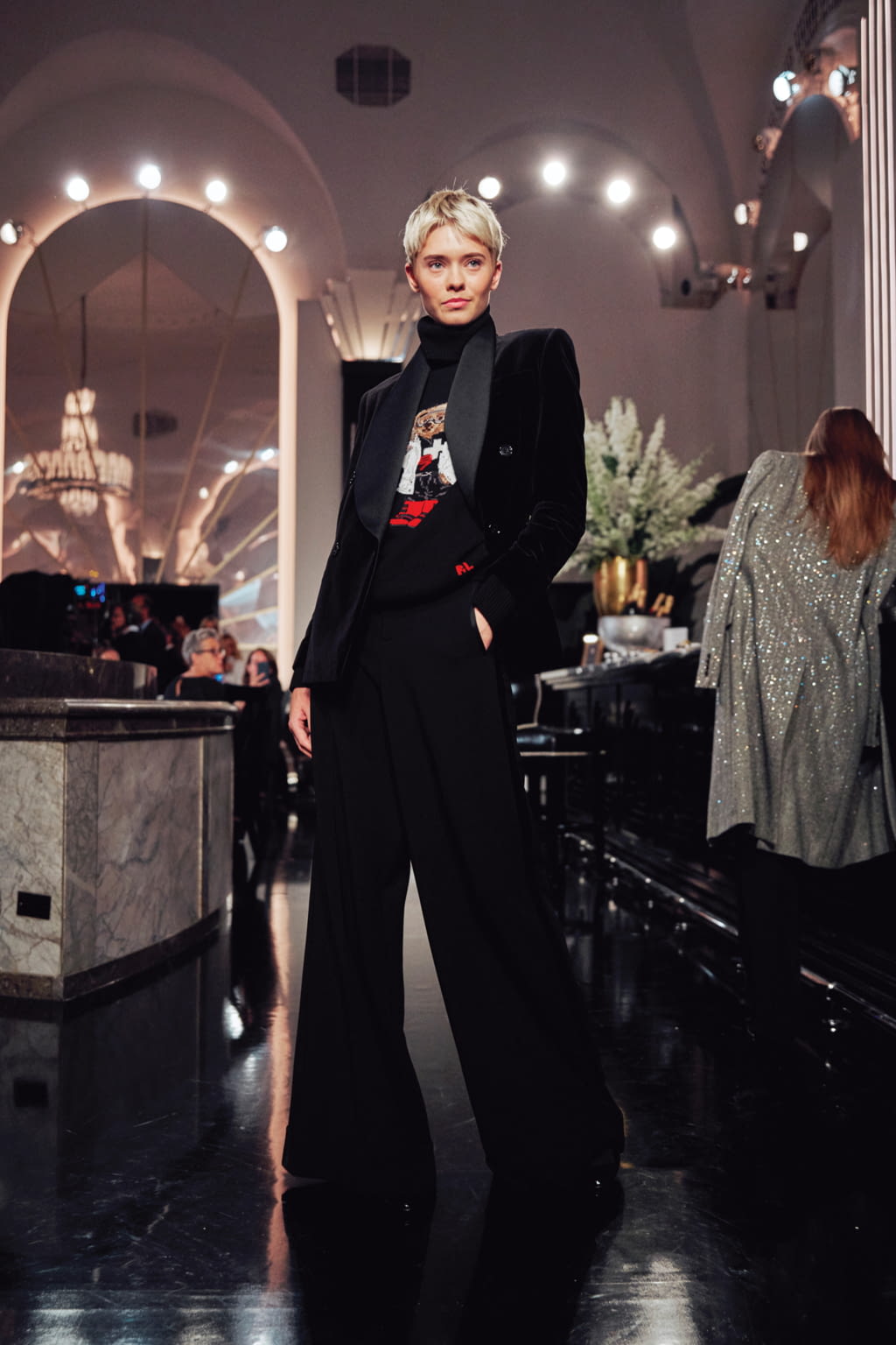 Fashion Week New York Fall/Winter 2019 look 2 from the Ralph Lauren collection womenswear