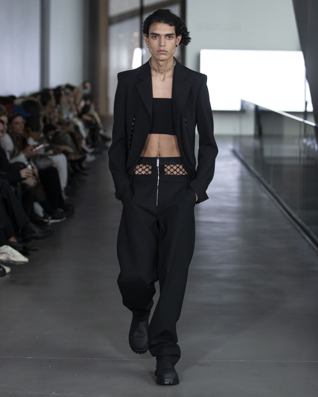 Fashion Week New York Fall/Winter 2020 look 2 de la collection Dion Lee womenswear