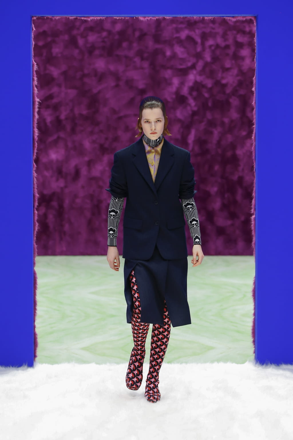 Fashion Week Milan Fall/Winter 2021 look 2 from the Prada collection womenswear