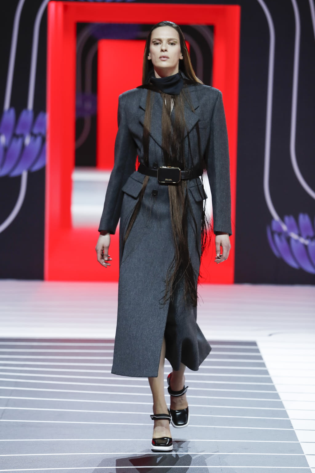 Fashion Week Milan Fall/Winter 2020 look 2 from the Prada collection womenswear