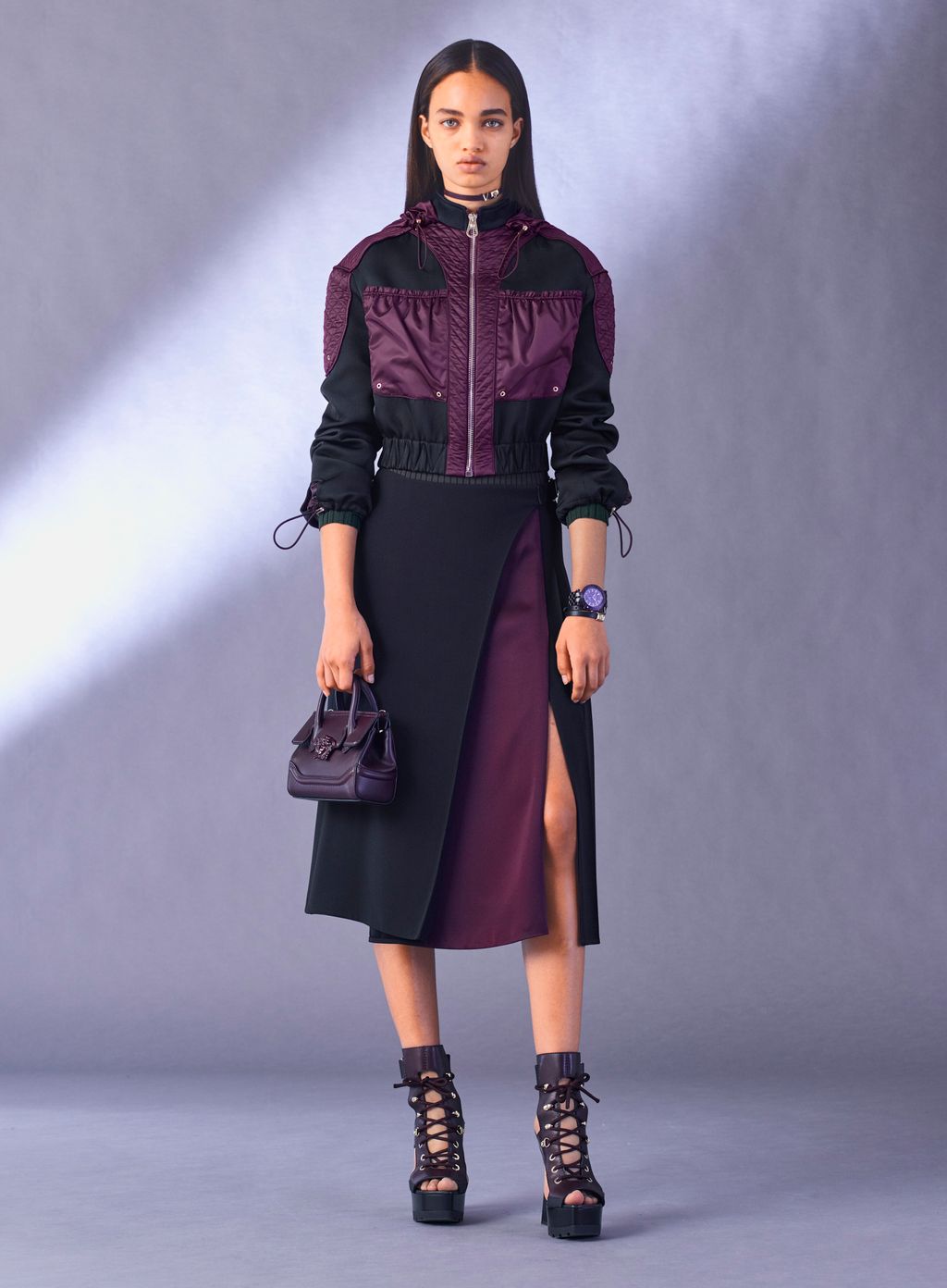 Fashion Week Milan Pre-Fall 2017 look 2 de la collection Versace womenswear