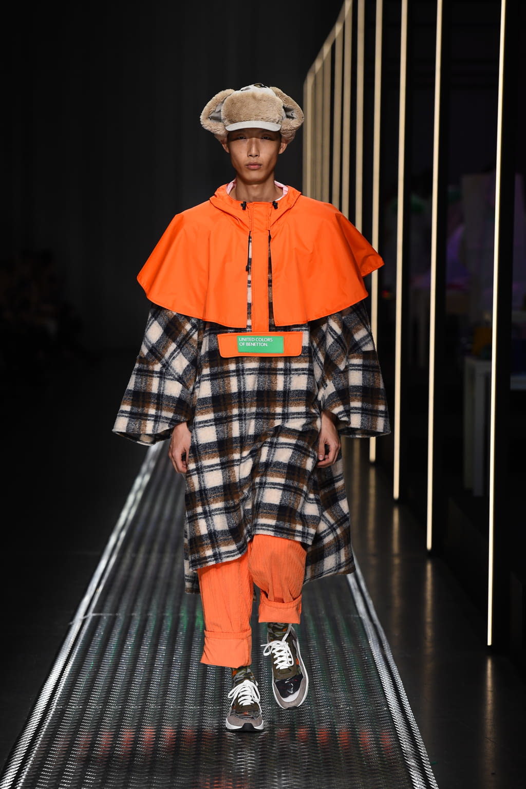 Fashion Week Milan Fall/Winter 2019 look 24 from the BENETTON x JEAN-CHARLES DE CASTELBAJAC collection 女装