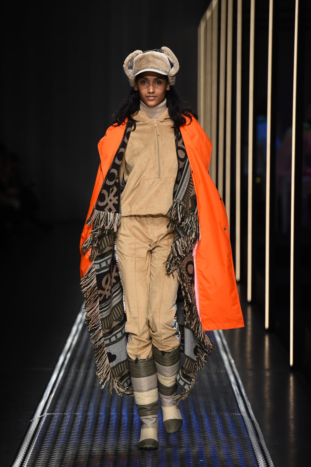 Fashion Week Milan Fall/Winter 2019 look 23 from the BENETTON x JEAN-CHARLES DE CASTELBAJAC collection womenswear